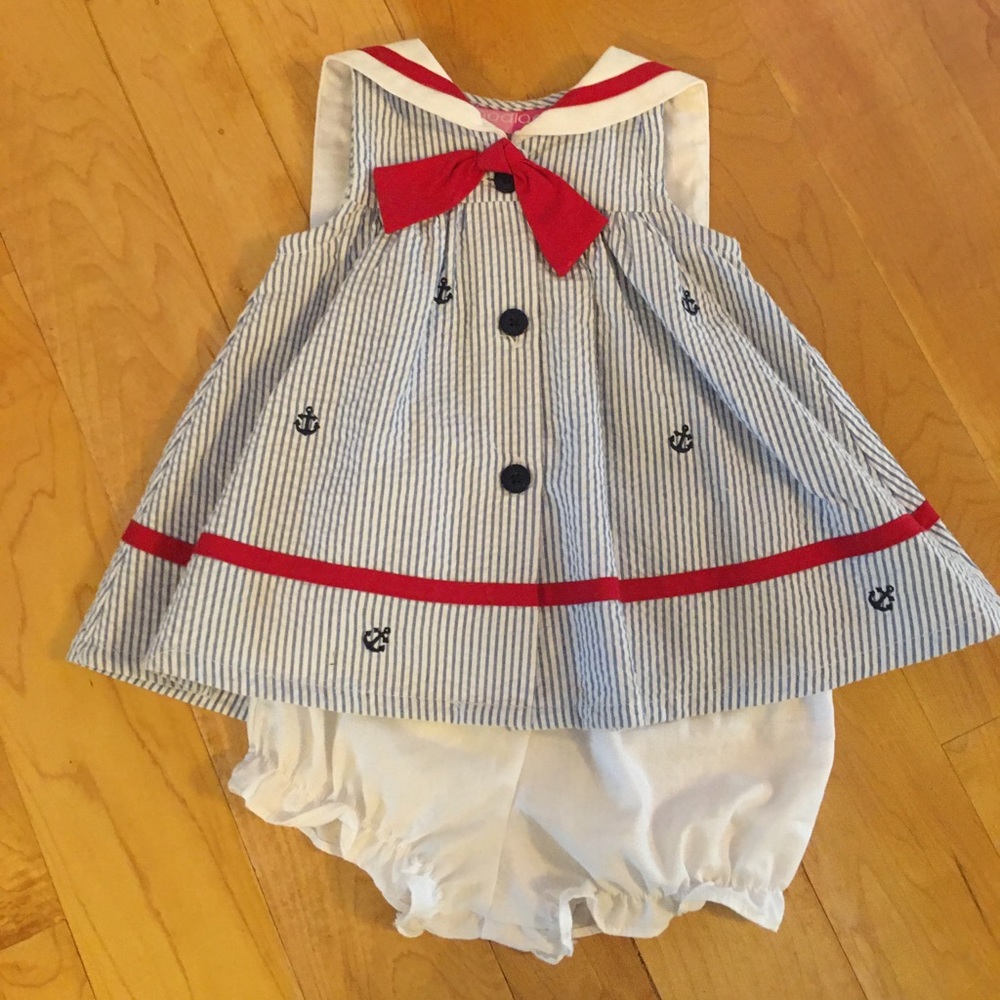Nautical Dress with bloomers